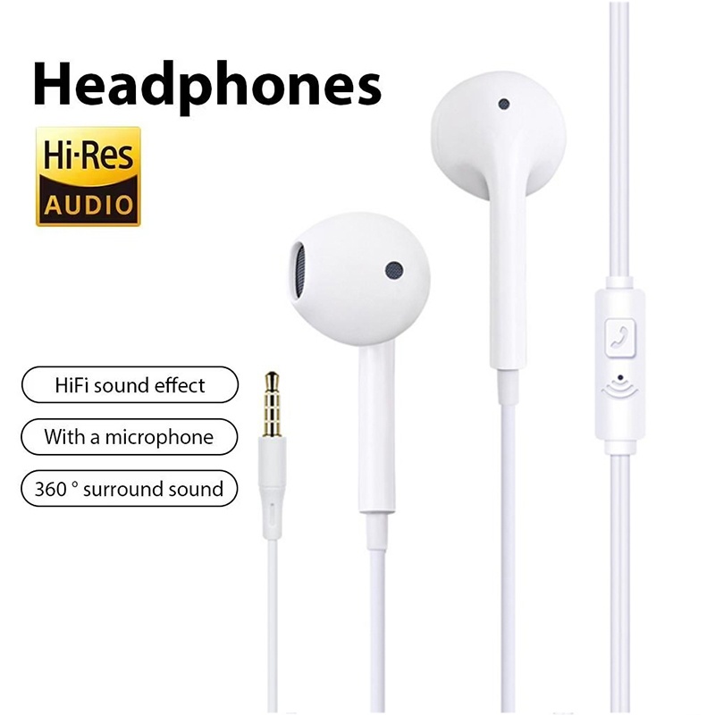 Running Gear Headphones - Проводные наушники 3,5 мм с микрофоном,