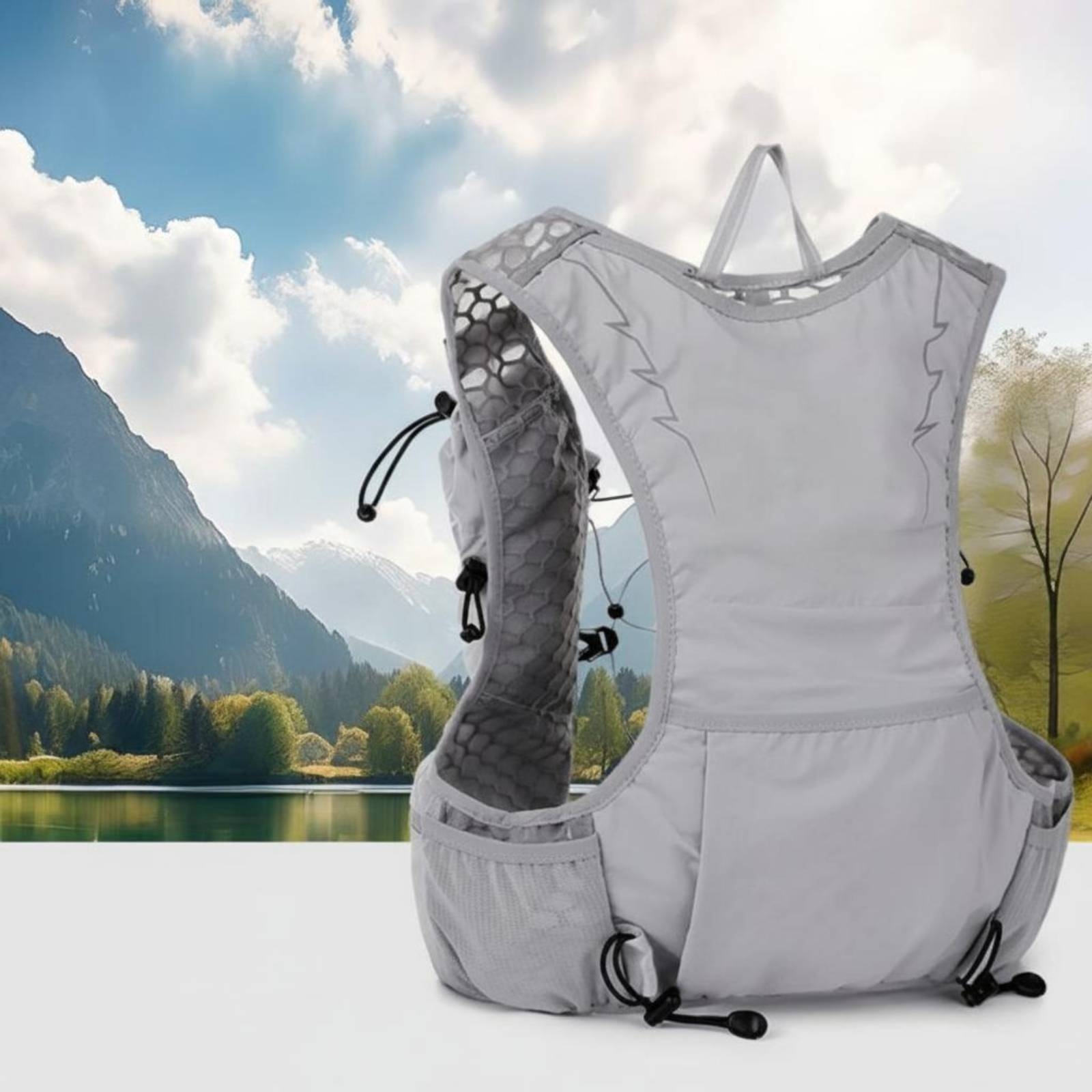 Running Gear Design - Гидратационный жилет-рюкзак с дышащей сеткой, спортивный